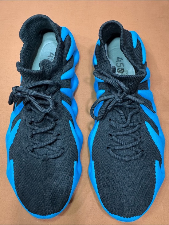 Yeezy Other - Yeezy Men's Knit Sneakers in Black and Bright Blue